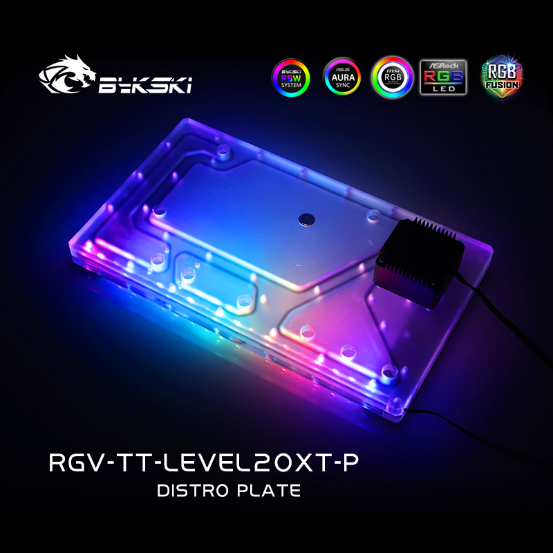 Distro Plate Ddc Pump Combo - Bykski RGV-TT-LEVEL20XT-P Akrylowa Płyta Dystrybucyjna /