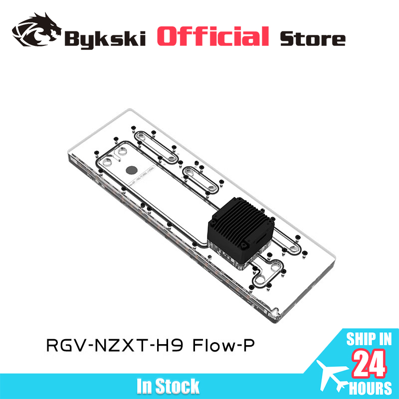Distro Plate Ddc Pump Combo - Bykski RGV-NZXT-H9 FIow-P Akrylowa Płyta Dystrybucyjna
