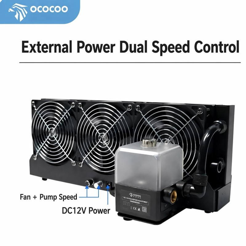 Zewnętrzny zestaw chłodzenia w – External Radiator Water Cooling Kit recenzja i cena